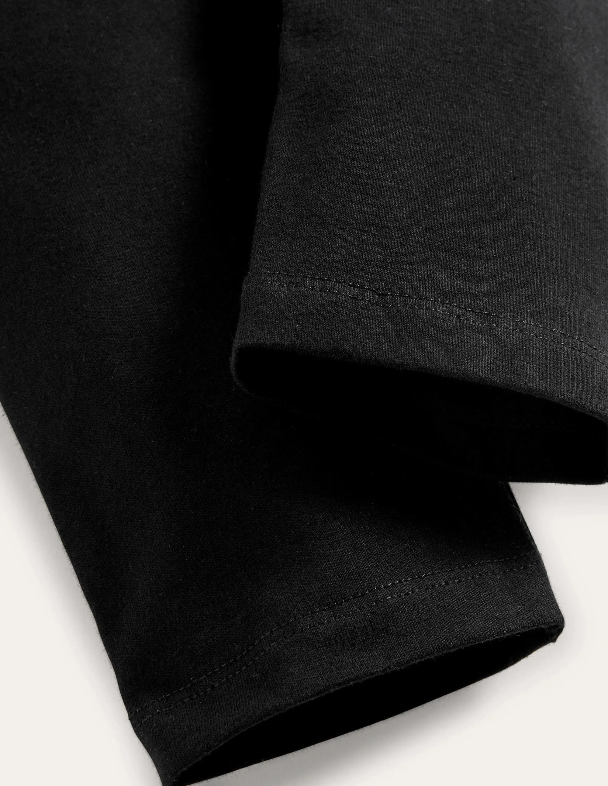 Plain Cropped Leggings-Black