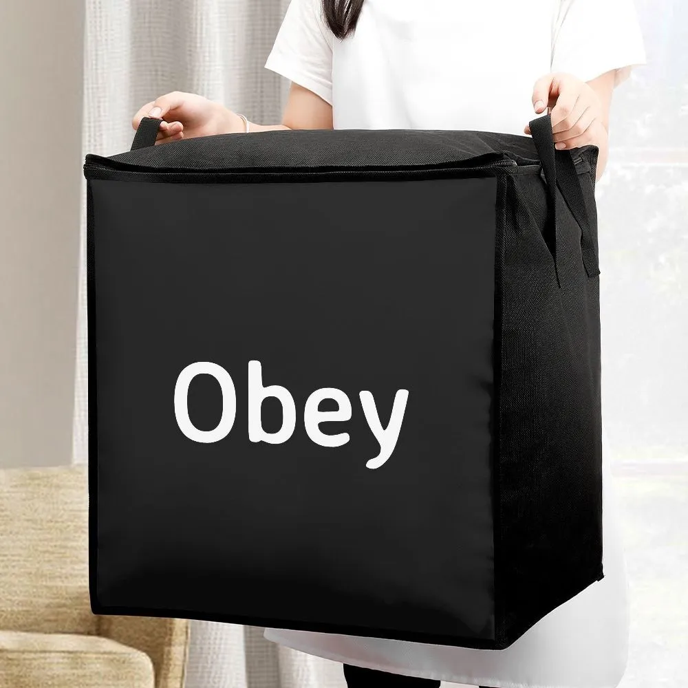 Quilts Storage Bag with Zipper - Obey