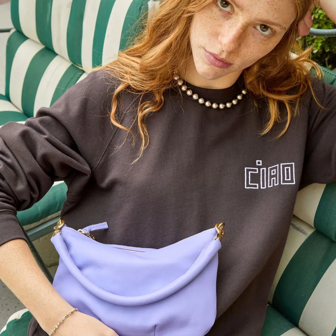 "Ciao" Sweatshirt (Cocoa)