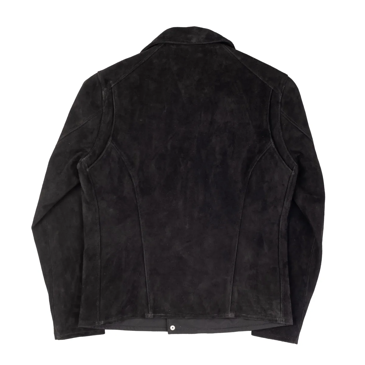 "The Dirty Bird" Double Rider's Horsehide Jacket – Suede Black