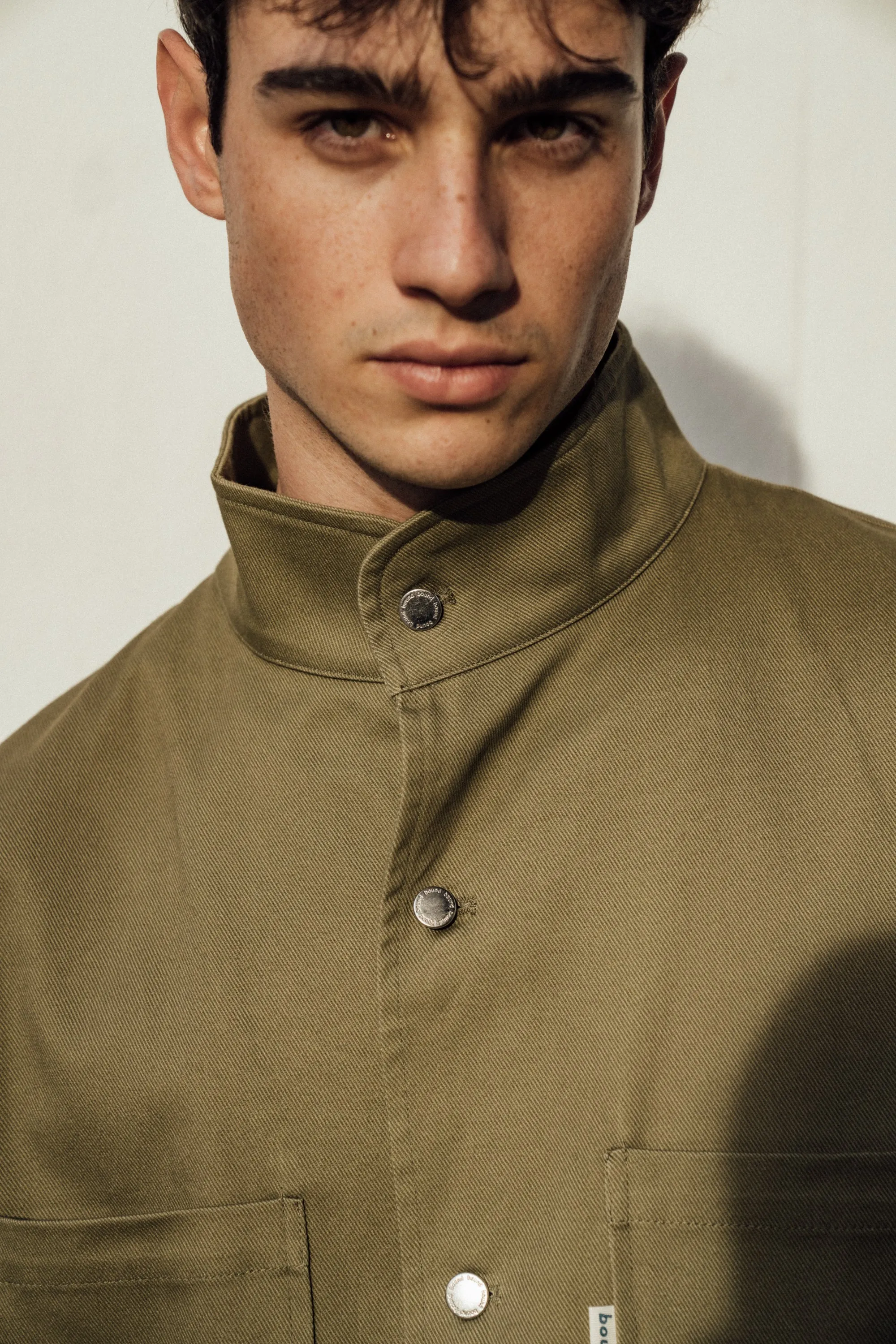 SOFT CANVAS OVERSHIRT - KHAKI