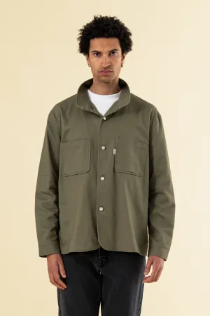 SOFT CANVAS OVERSHIRT - KHAKI