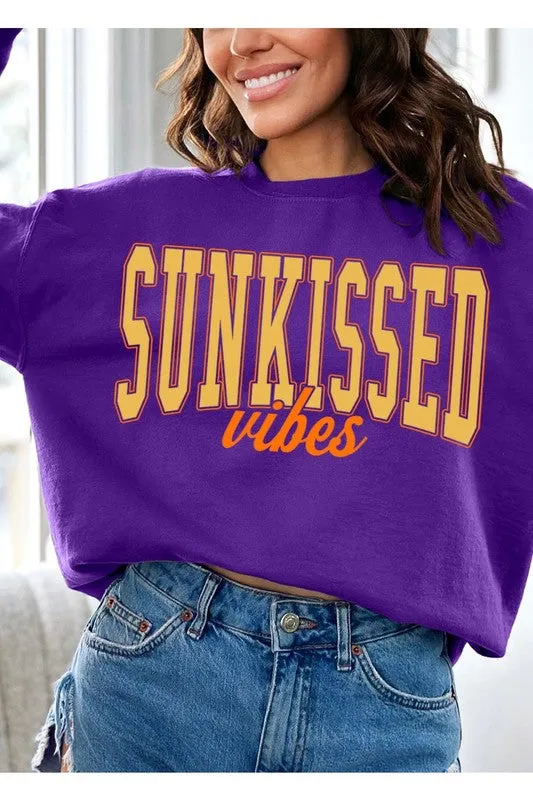 Sunkissed Vibes Graphic Fleece Sweatshirts