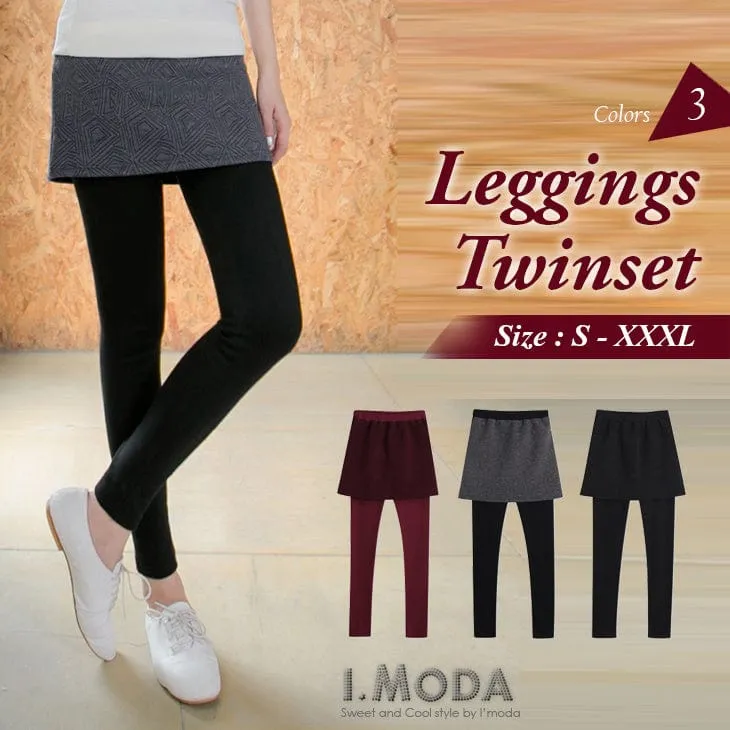 WOMEN OB BASIC MINI SKIRT LEGGING