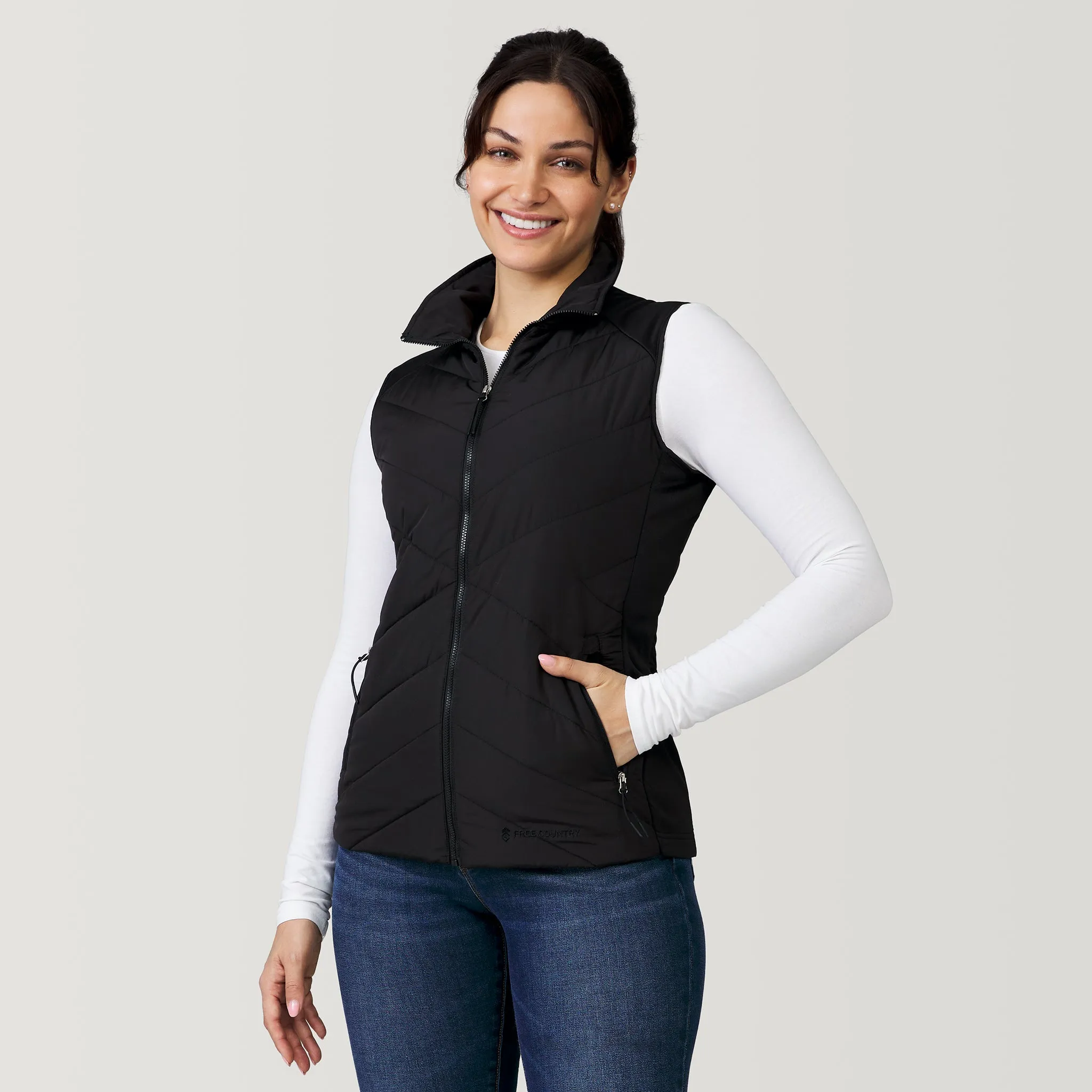 Women's Quilted Hybrid Vest