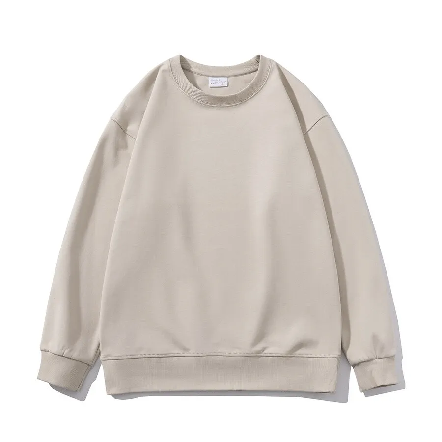 Women's Solid O-neck Sweatshirt / Casual Loose Comfy Female Clothing - SF0009