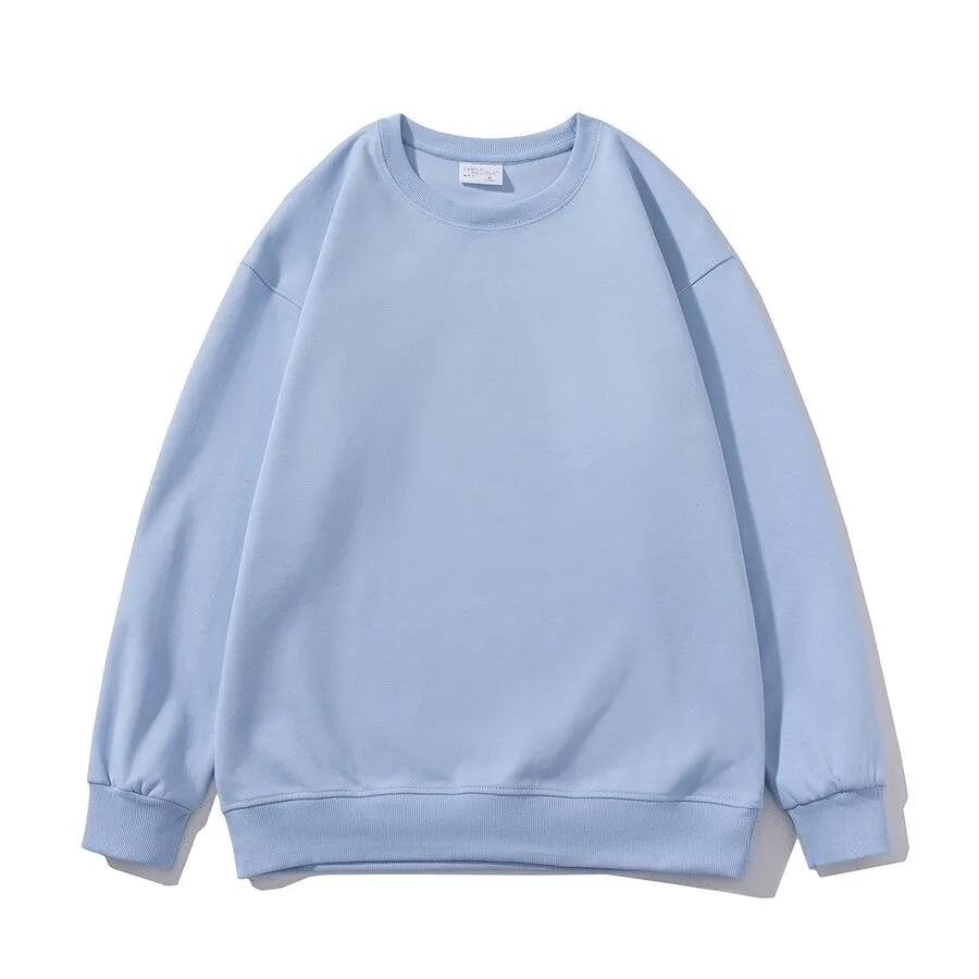 Women's Solid O-neck Sweatshirt / Casual Loose Comfy Female Clothing - SF0009