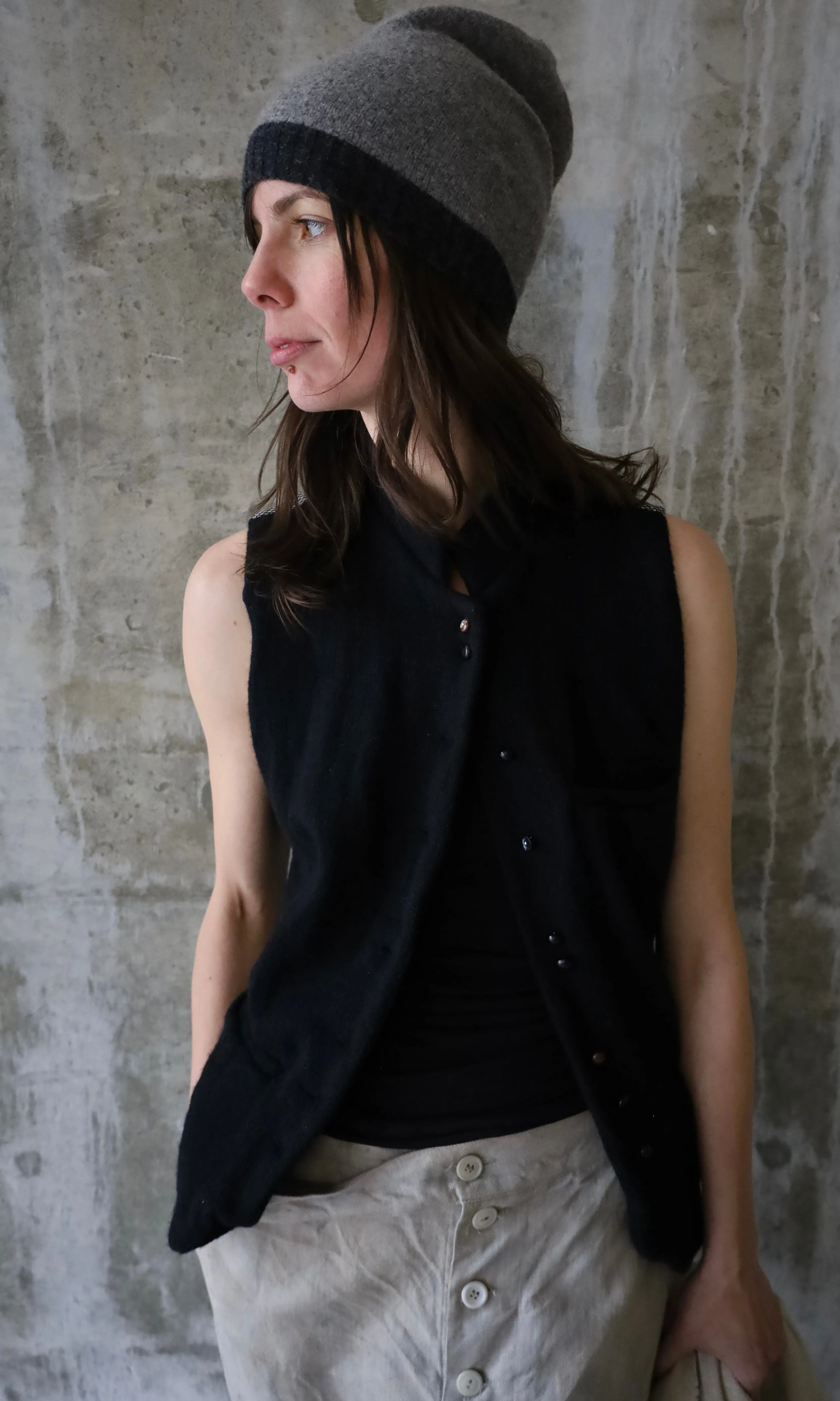 WOOL CASHMERE VEST